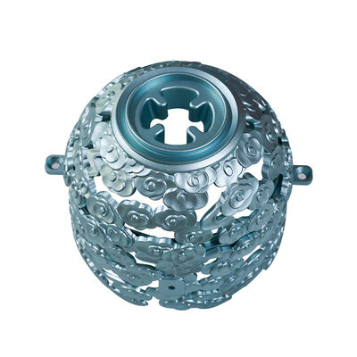 Bom preço Partes de torno de precisão de mecanização CNC de 5 eixos com sopro de areia e anodização a ± 0,01 mm de tolerância on-line